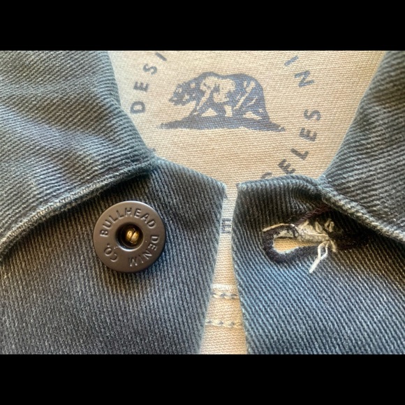 Pacsun Bullhead Black Denim Trucker Jacket - Small - Picture 4 of 8